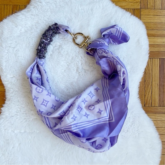 Monogram Scarf Necklace - Picture 1 of 6